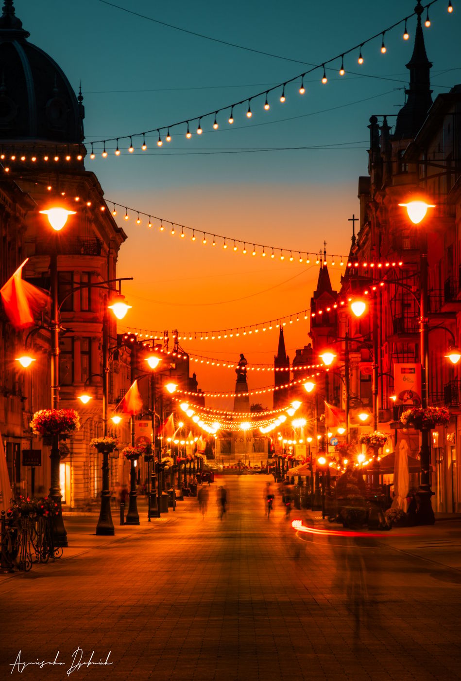 Piotrkowska Street in Łódź, Poland, Poland