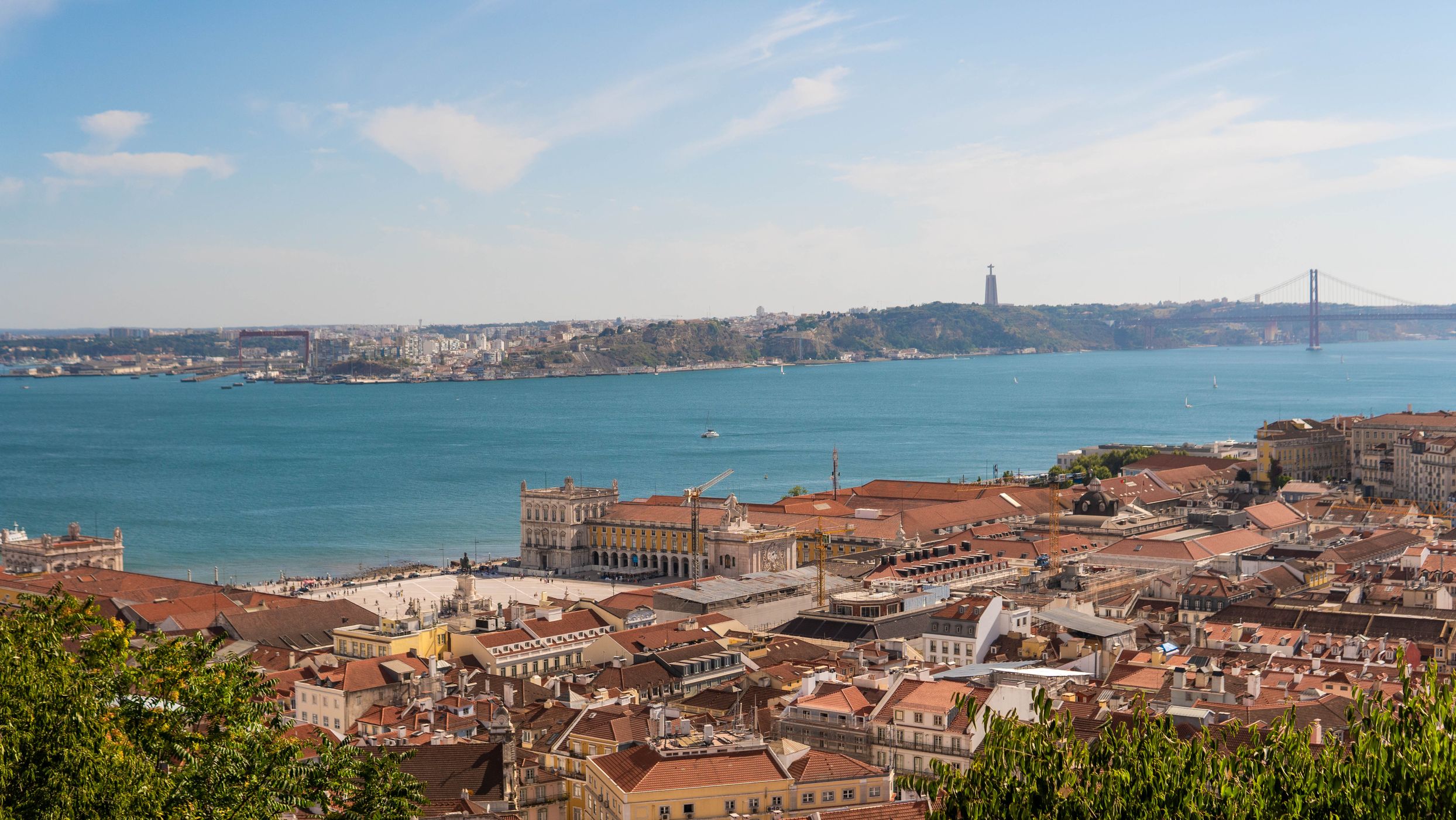 River Tejo from Castelo de S. Jorge, Portugal