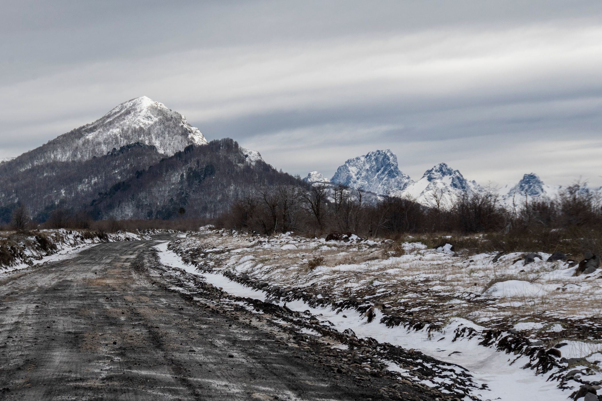 Road to Vulcan Lanin, Argentina