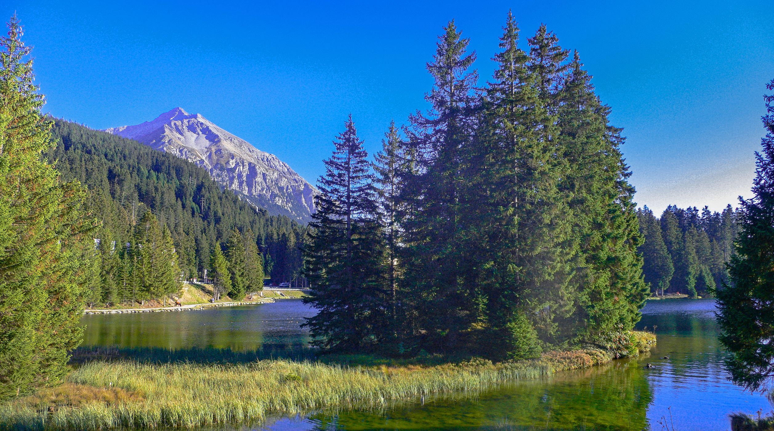 Scandinavian ambience at Heidsee, Switzerland