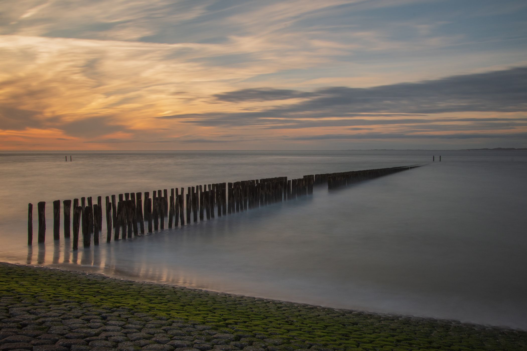 Sunset nearby Breskens, Netherlands
