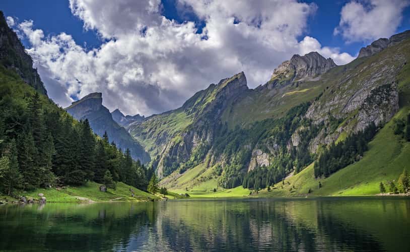 Thunderstorm atmosphere at Seealpsee
