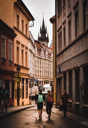 View of Church of Our Lady before Týn, Prague