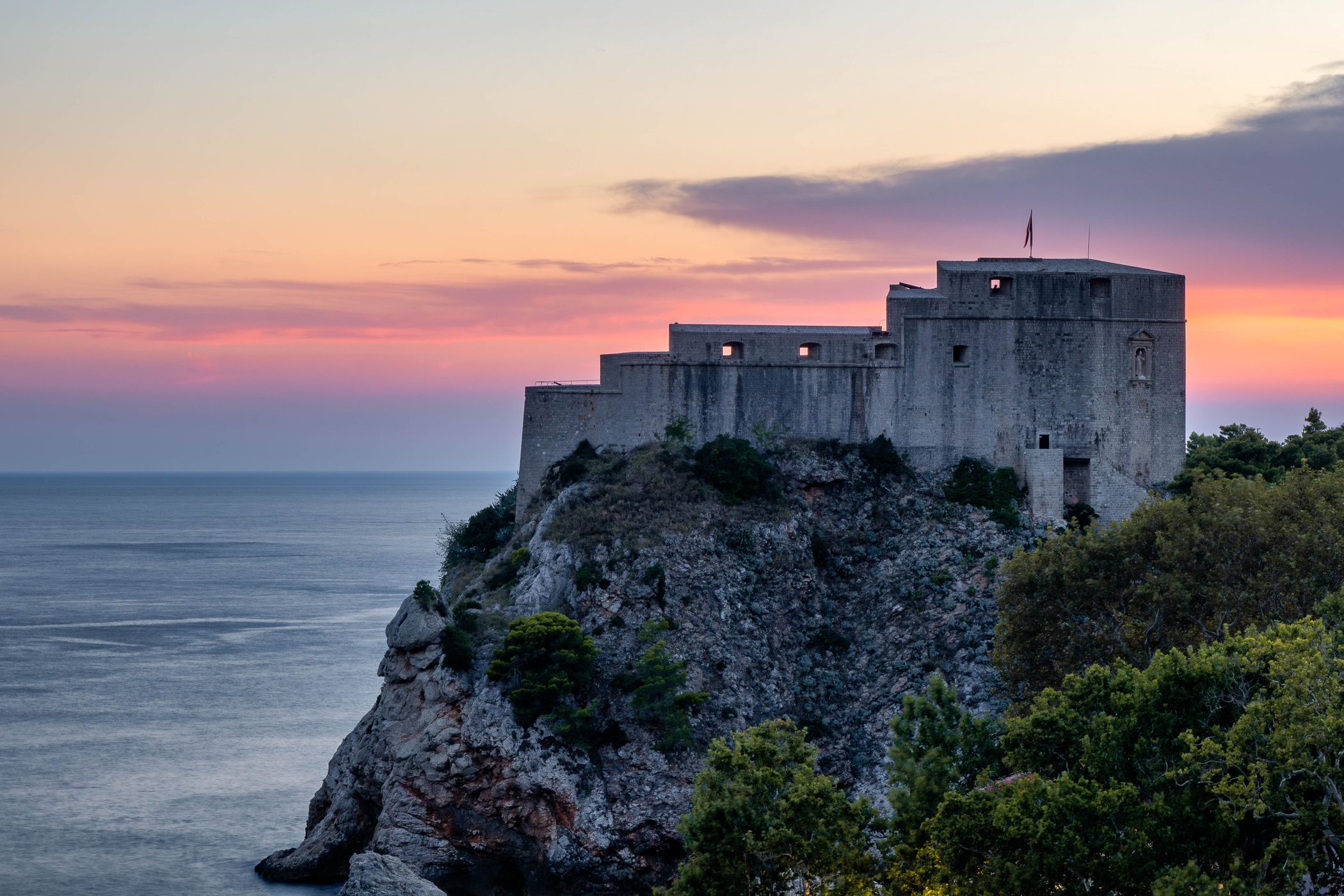 View point of fort Lovrijenac, Croatia