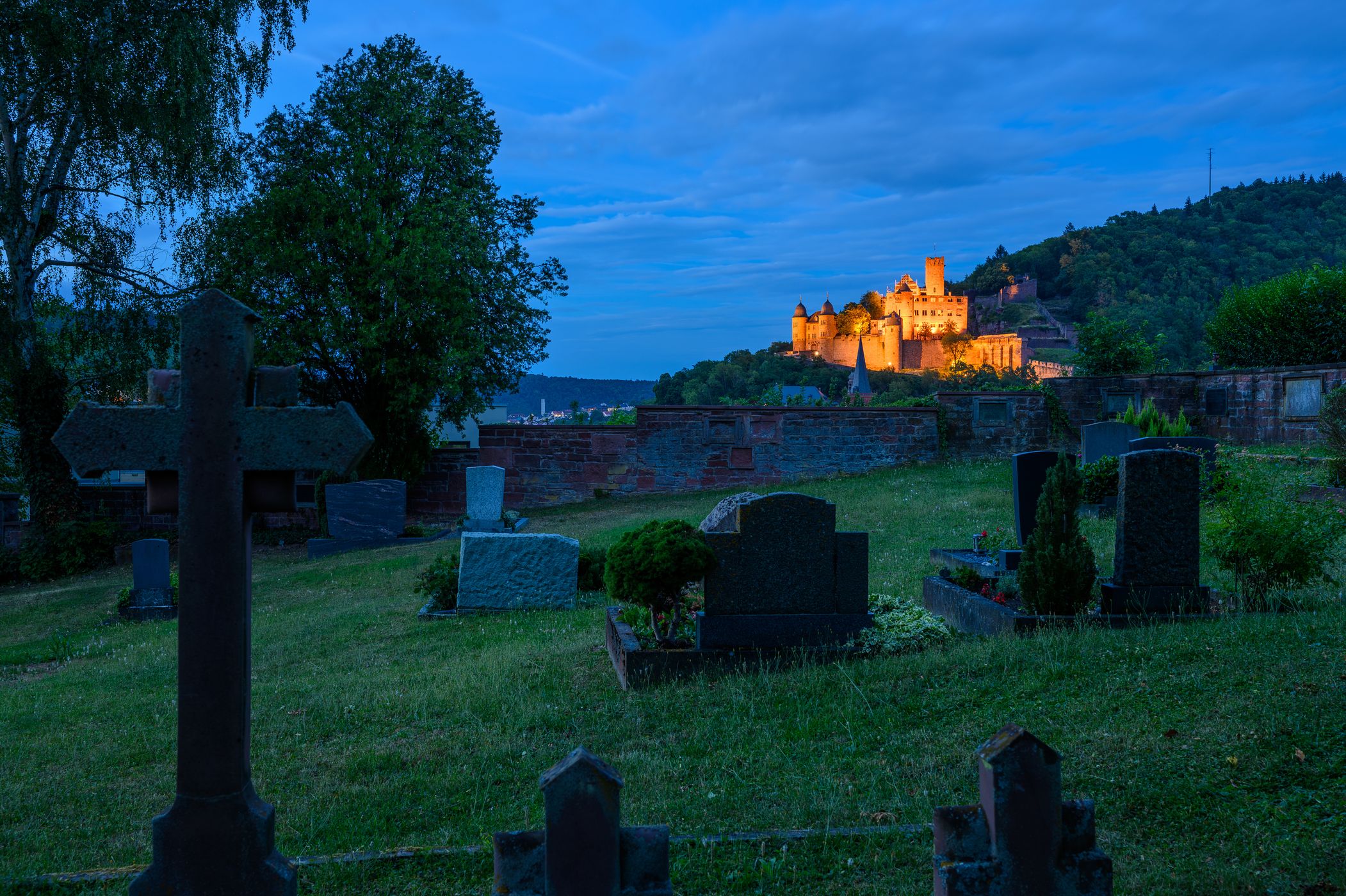 Wertheim Castle - view from the cementry, Germany