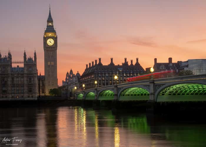 Westminster Bridge and Big Ben, London