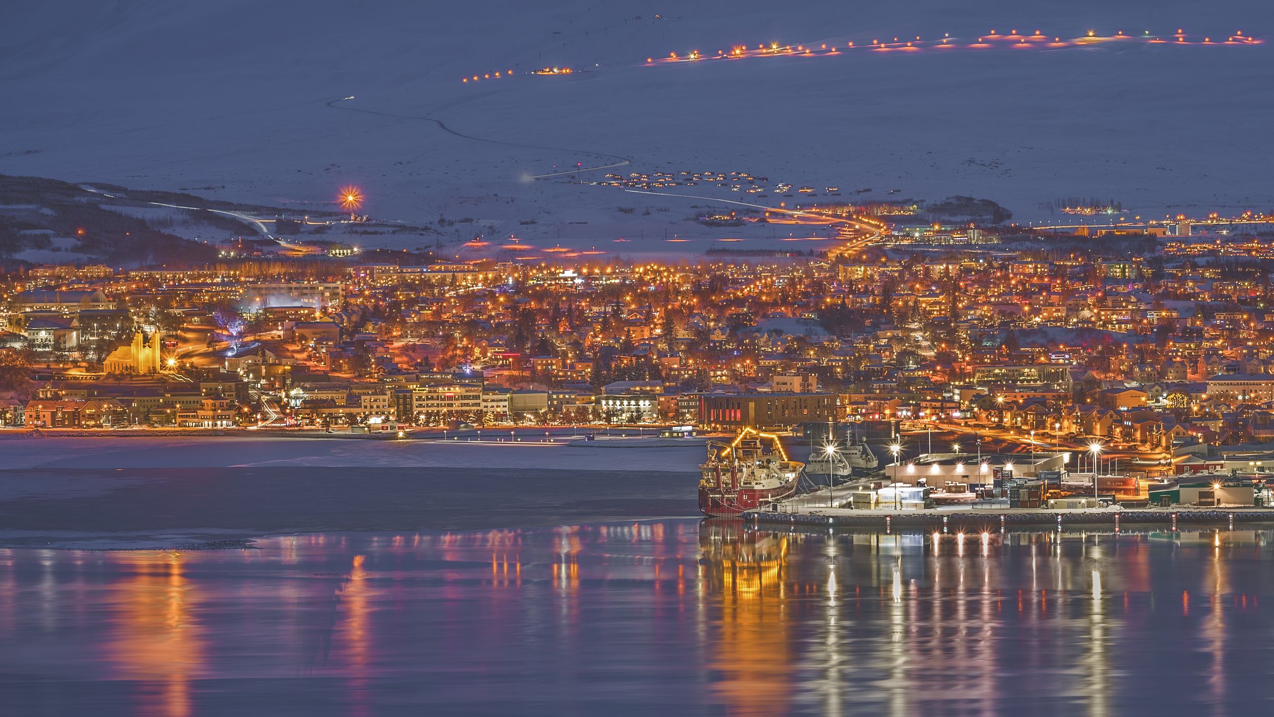 Akureyri panoramic point, Iceland