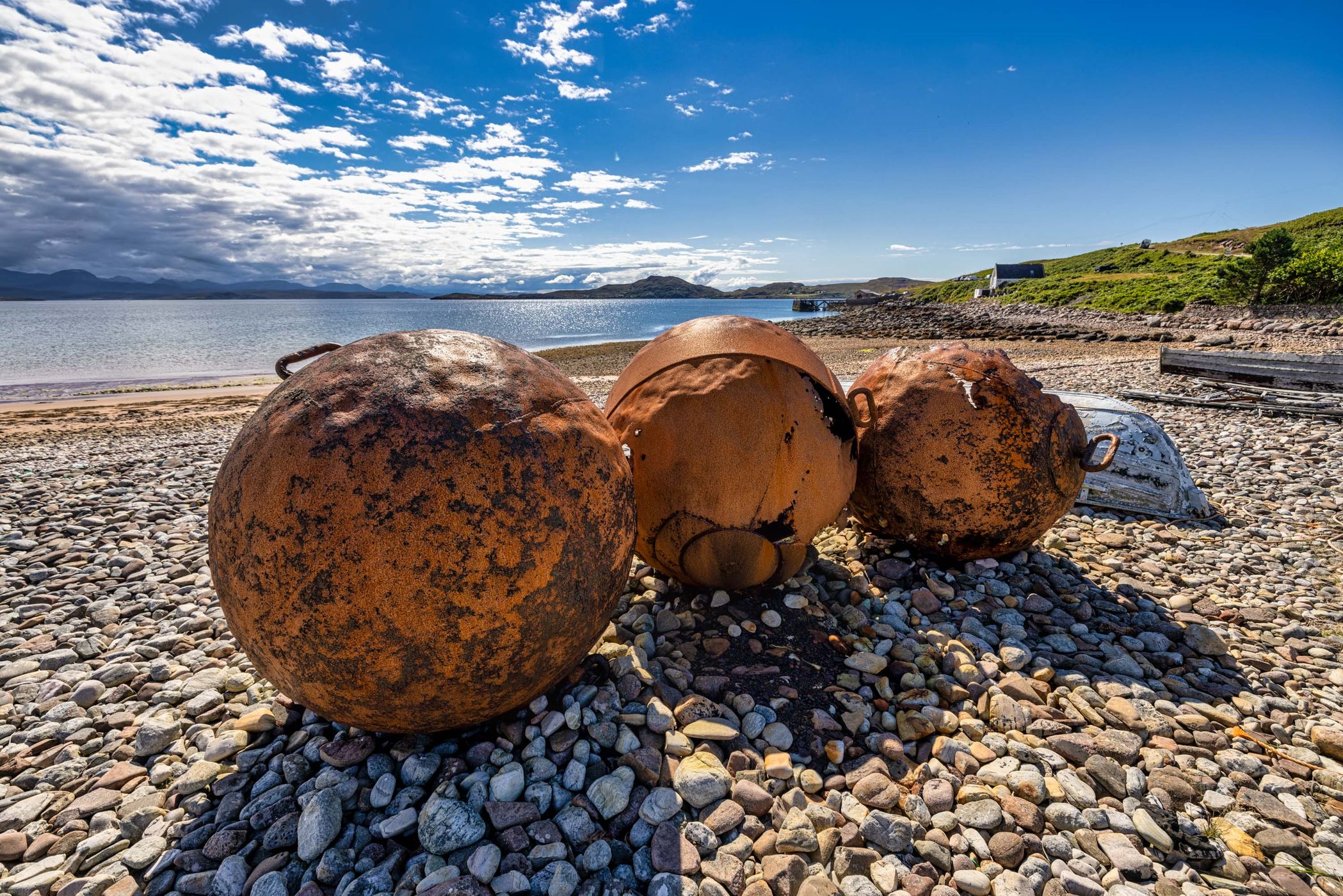 Balls, Bardentarbet Bay, Polbain, Ullapool, Scotland, UK, United Kingdom