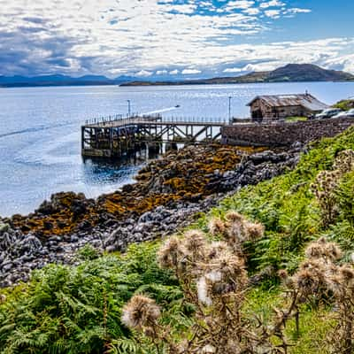 Bardentarbet Pier, Polbain, Ullapool, Scotland, UK, United Kingdom