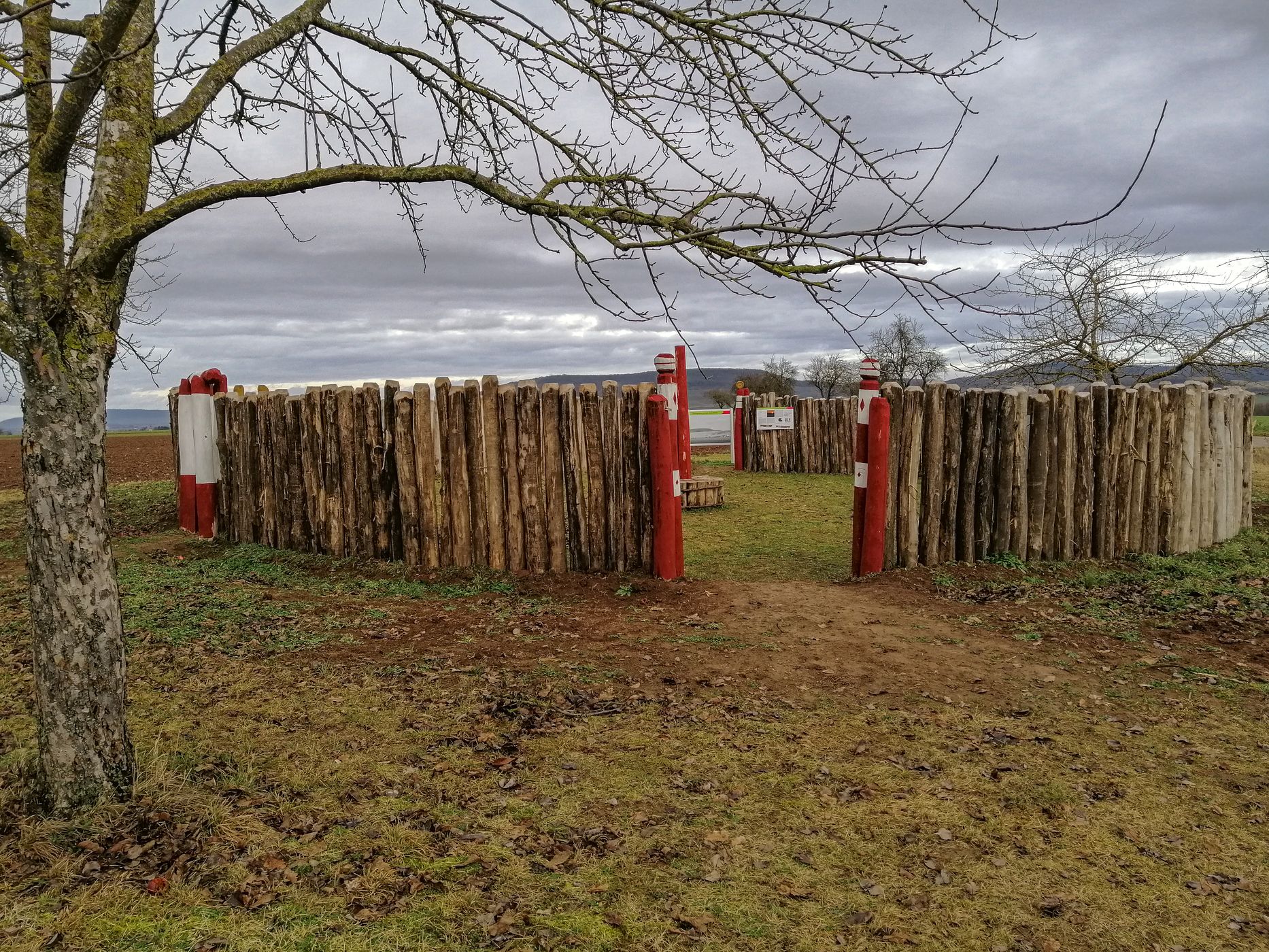 Begehbares Modell der Kreisgrabenanlage Ippesheim., Germany