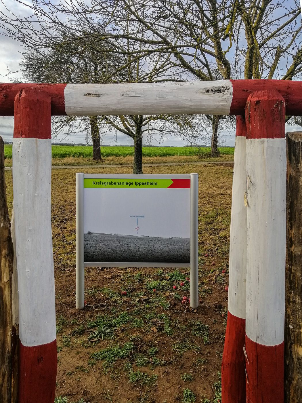 Begehbares Modell der Kreisgrabenanlage Ippesheim., Germany