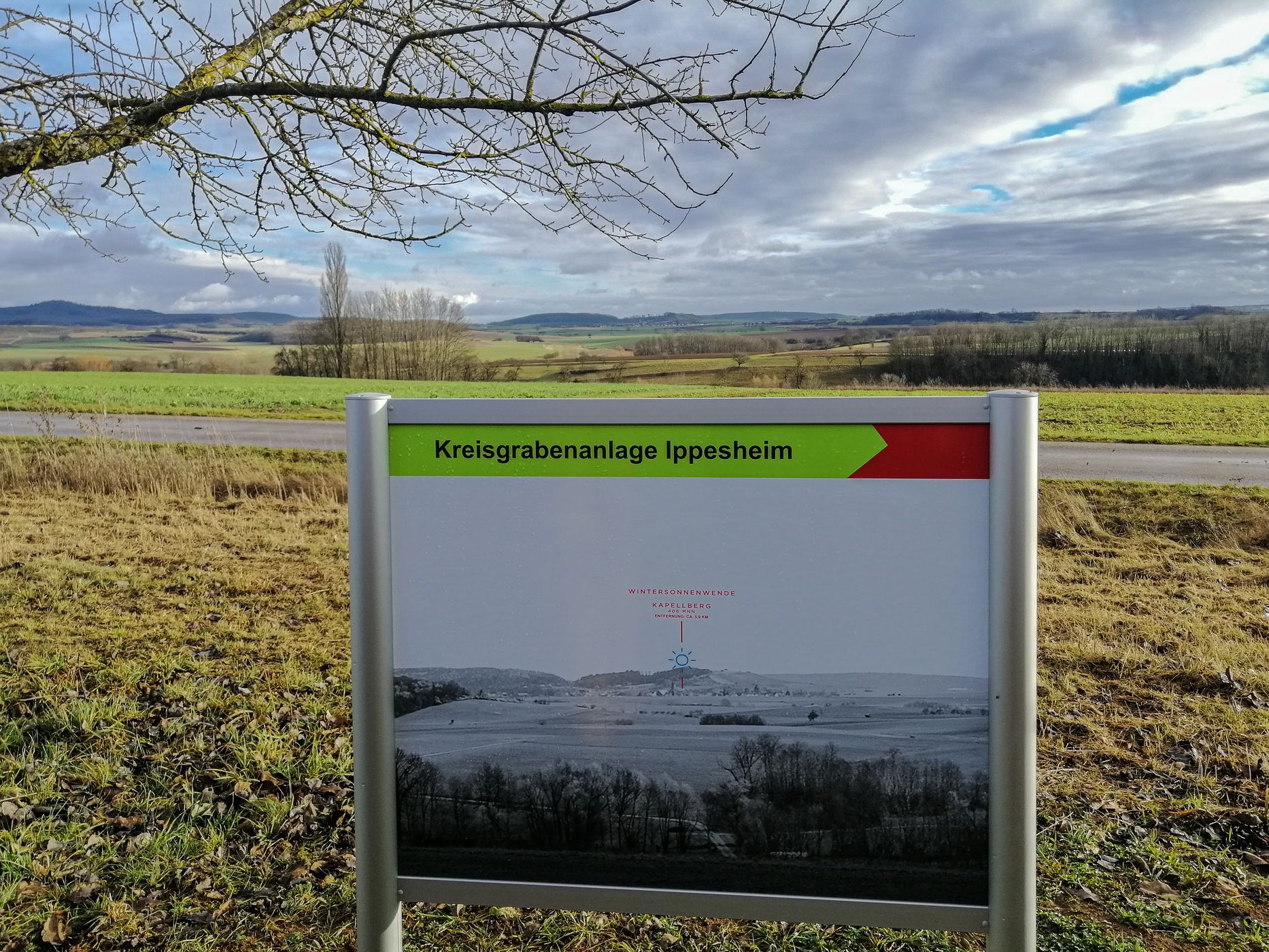 Begehbares Modell der Kreisgrabenanlage Ippesheim., Germany