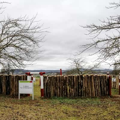 Begehbares Modell der Kreisgrabenanlage Ippesheim., Germany