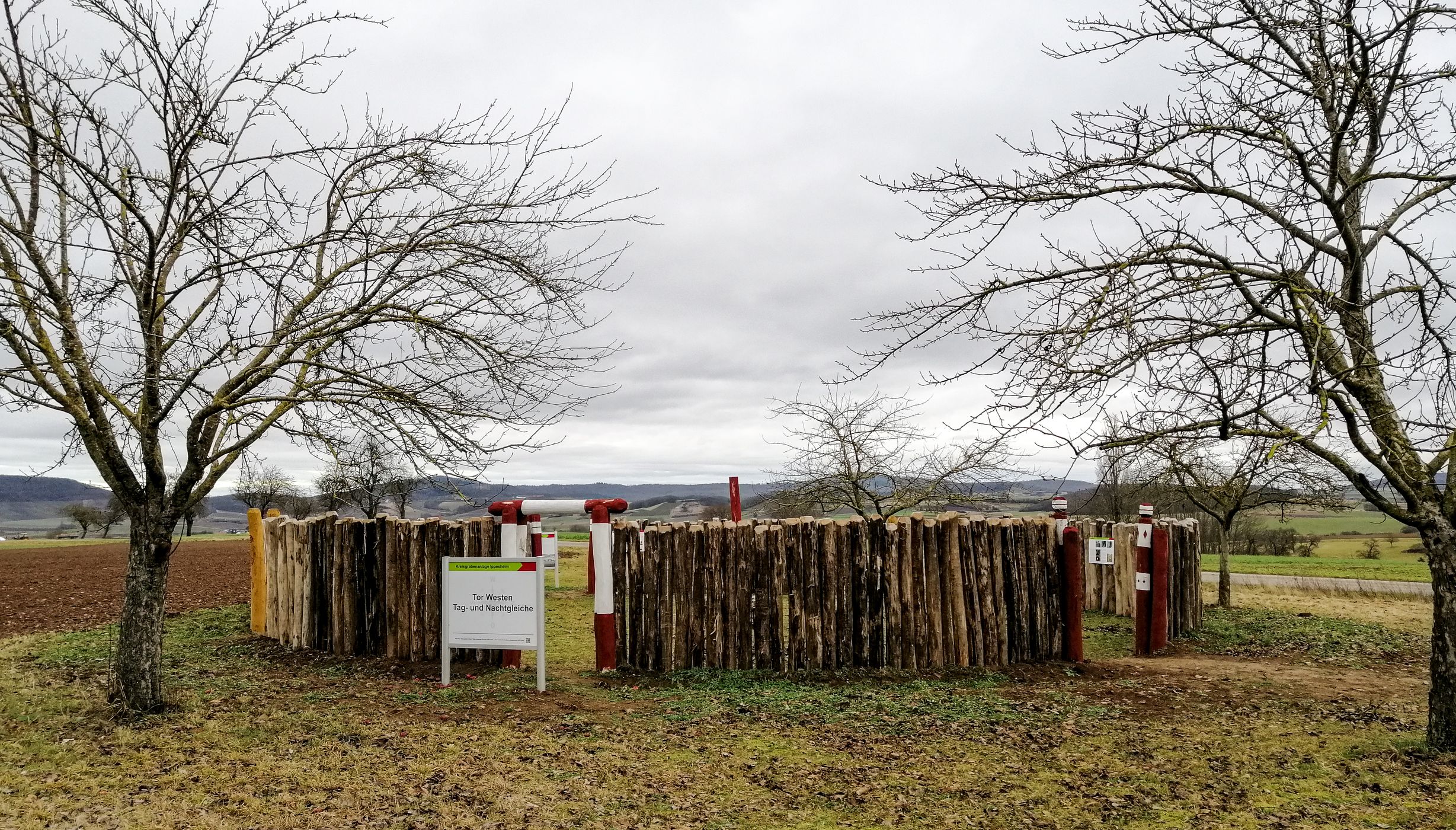 Begehbares Modell der Kreisgrabenanlage Ippesheim., Germany