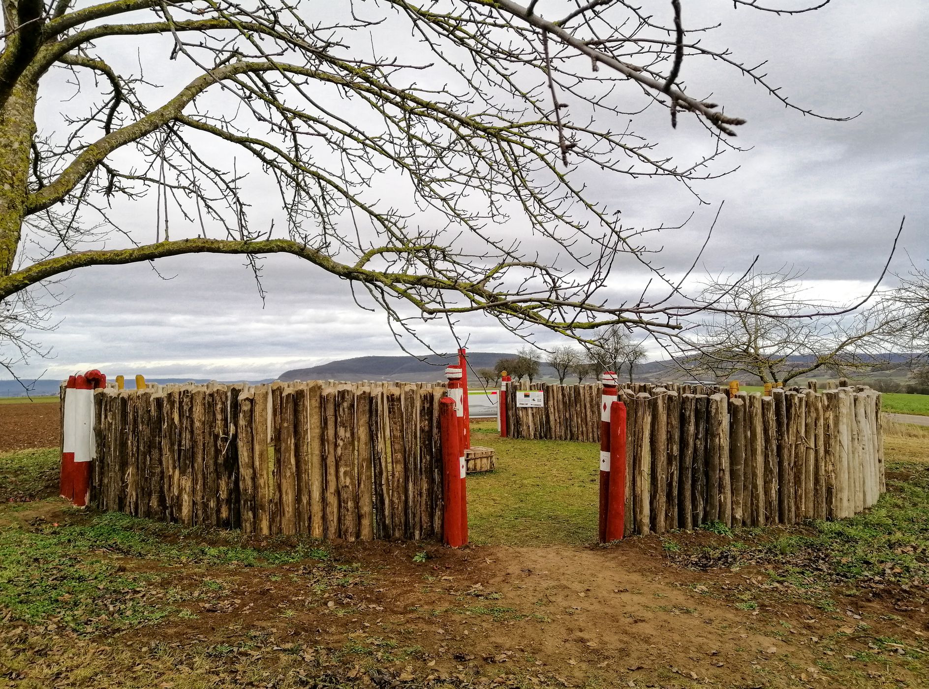 Begehbares Modell der Kreisgrabenanlage Ippesheim., Germany