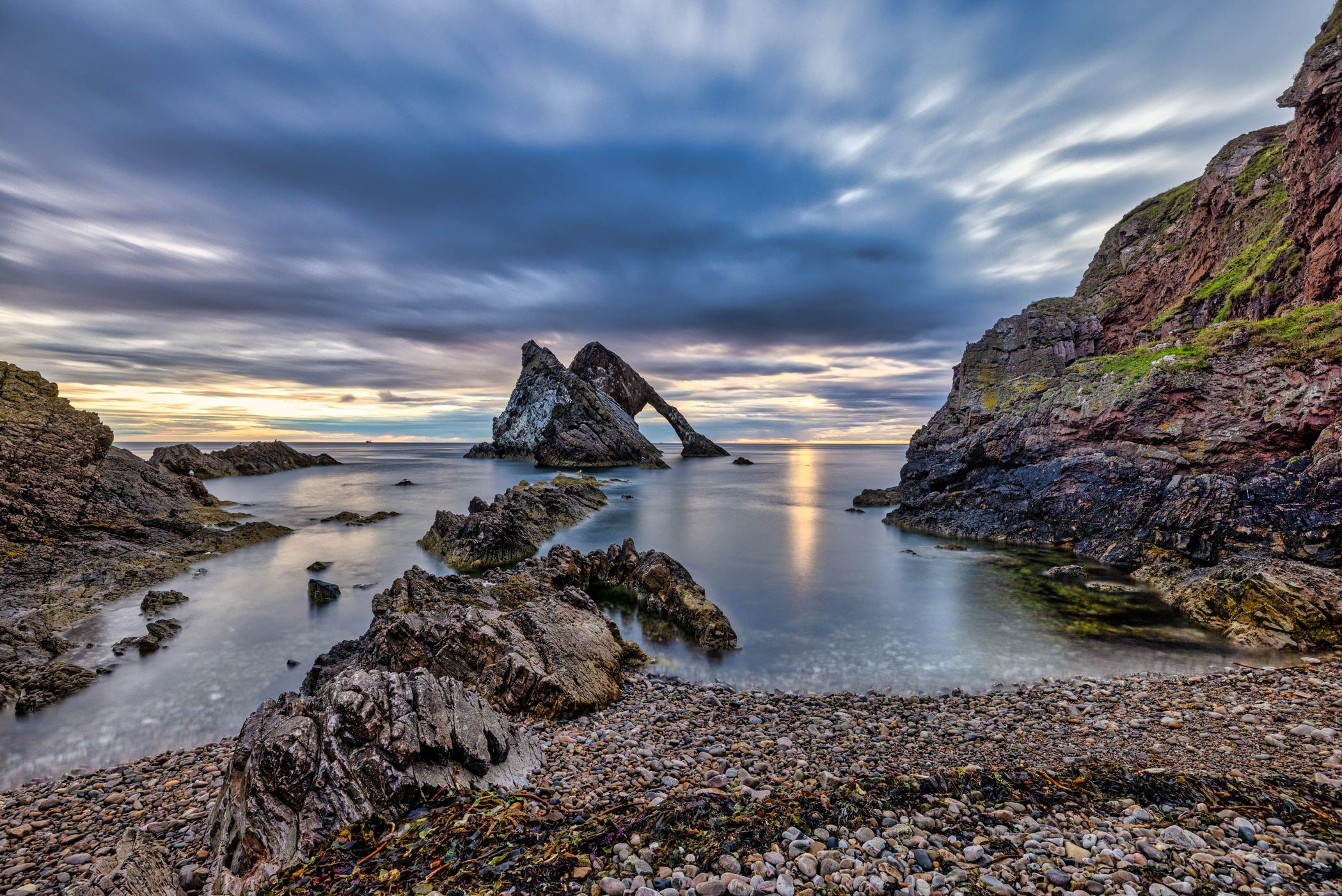 Bow Fiddle Rock, Scotland, United Kingdom