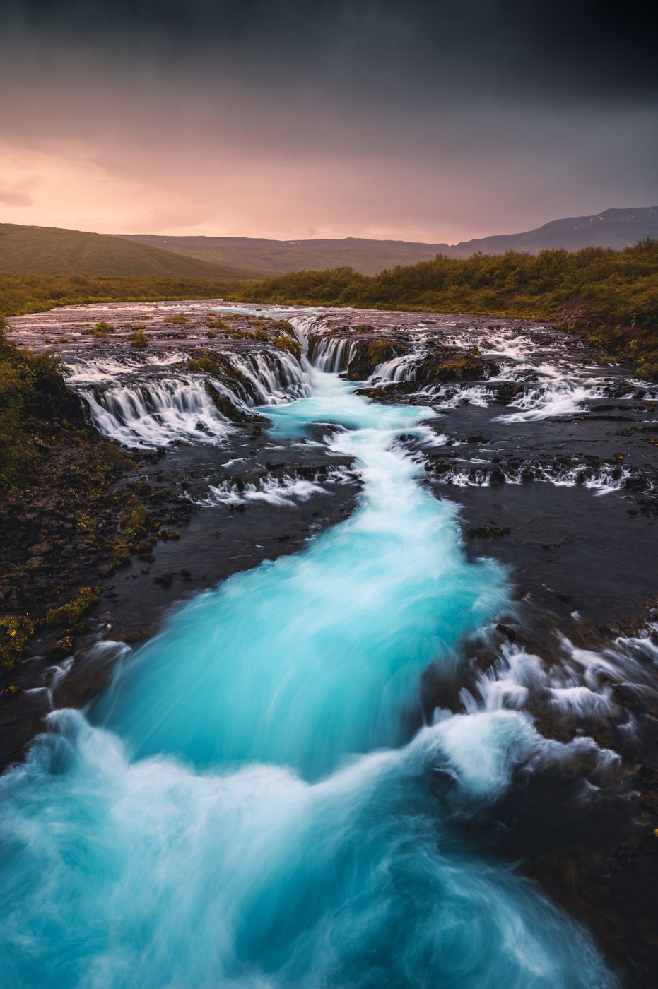 Bruarfoss Waterfall, Iceland