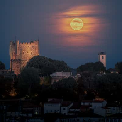 Castle Bragança from top of Teatro Municipal de Bragança, Portugal