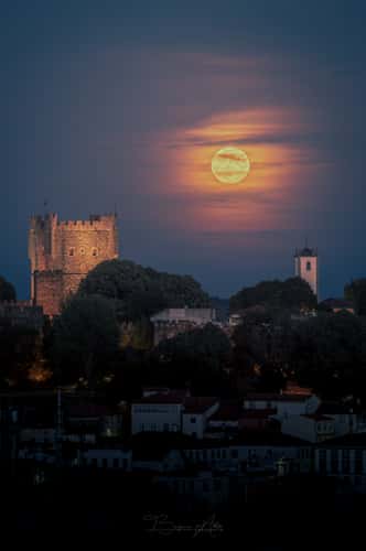 Castle Bragança from top of Teatro Municipal de Bragança