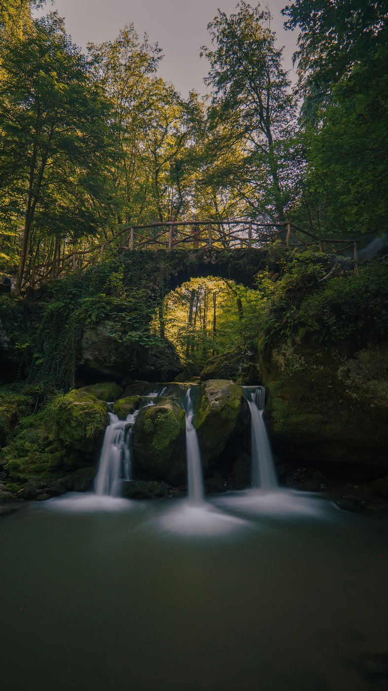 Classic View of Schiessentümpel Cascade, Luxembourg