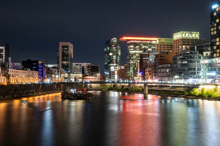 View into Media Harbor, Düsseldorf