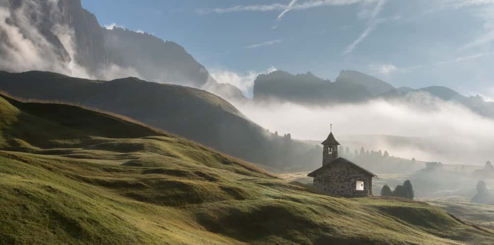Fermeda Chapel, Seceda, Dolomites