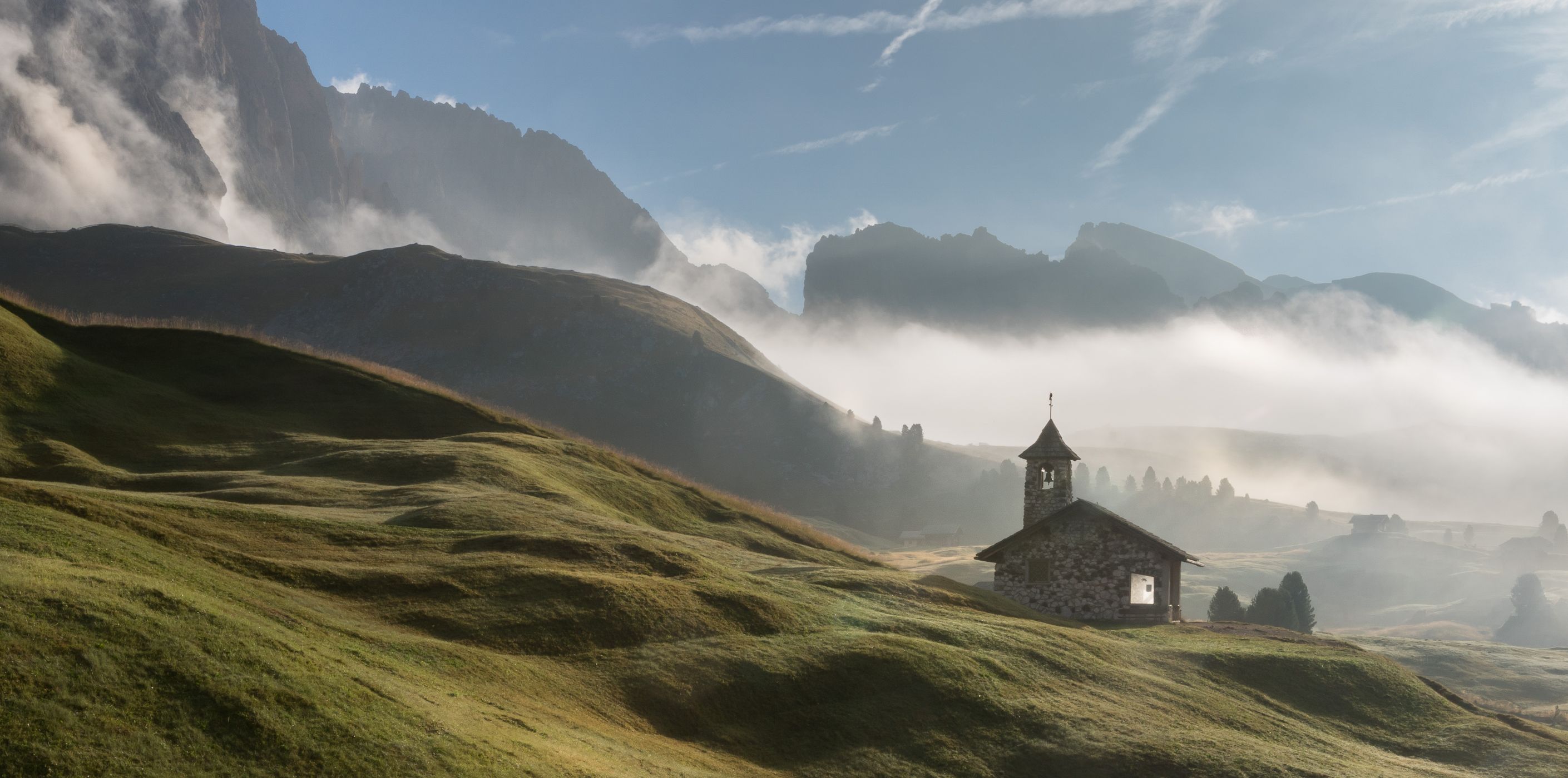 Fermeda Chapel, Seceda, Dolomites, Italy