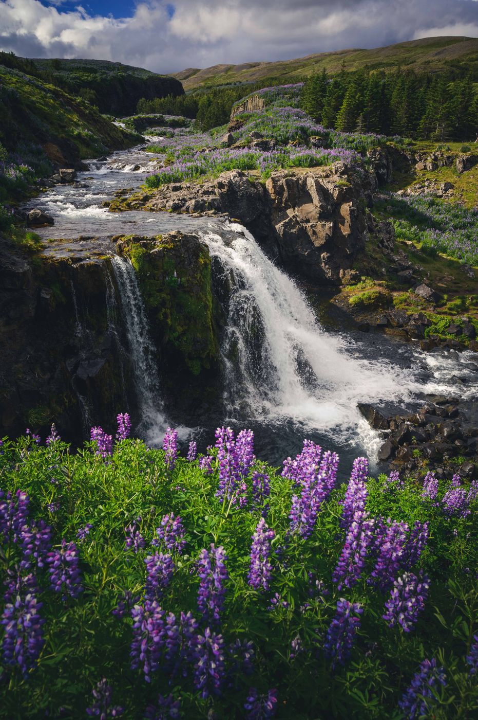 Fossarétt Waterfall, Iceland
