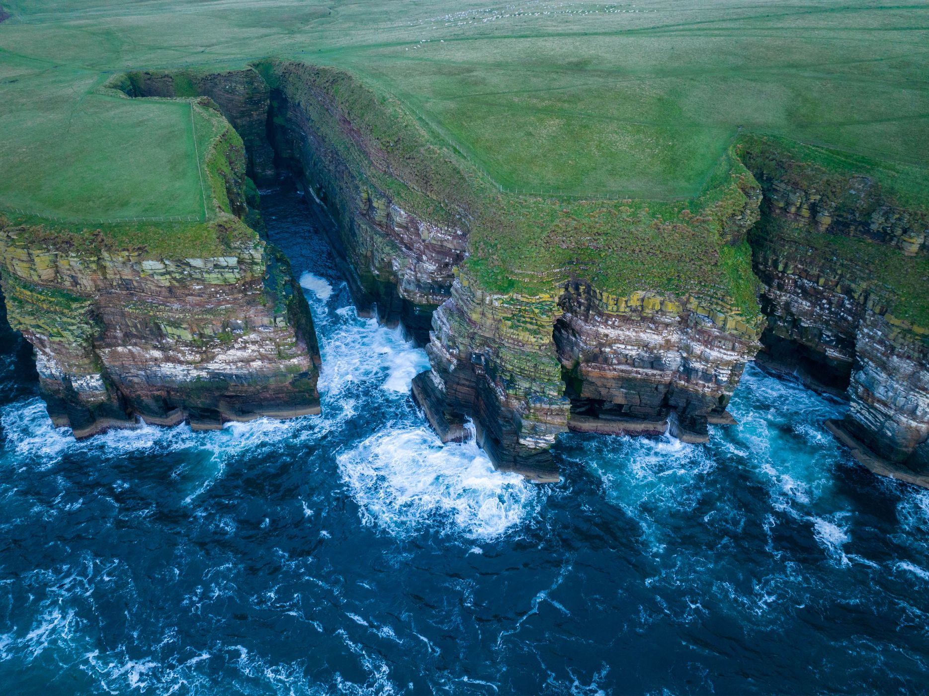 Geo of Sclaites Duncansby, Scotland, United Kingdom