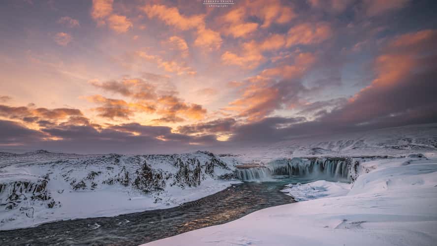 Godafoss Waterfall in Iceland