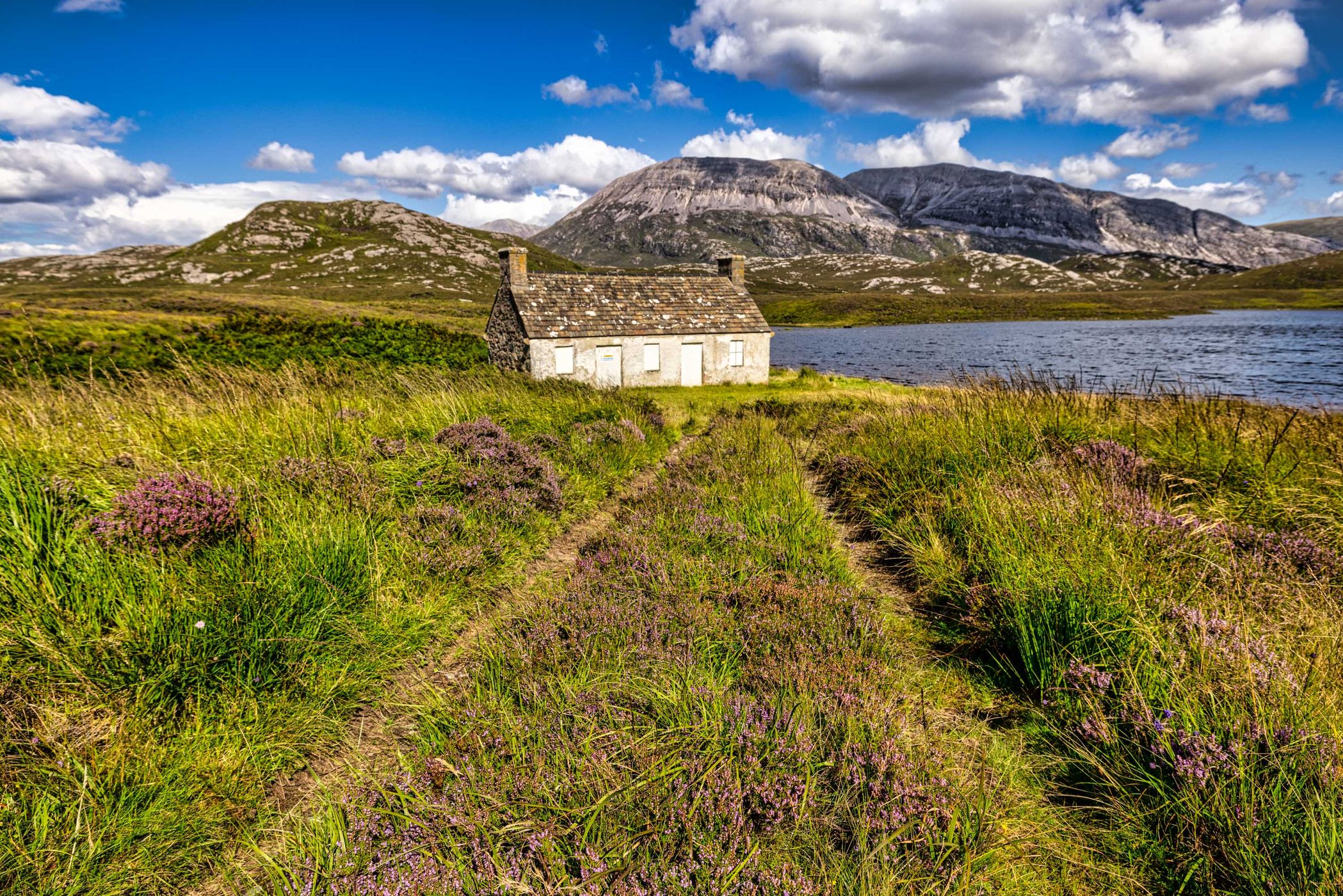 Fishing Bothy at Loch Stack, Scotland, United Kingdom