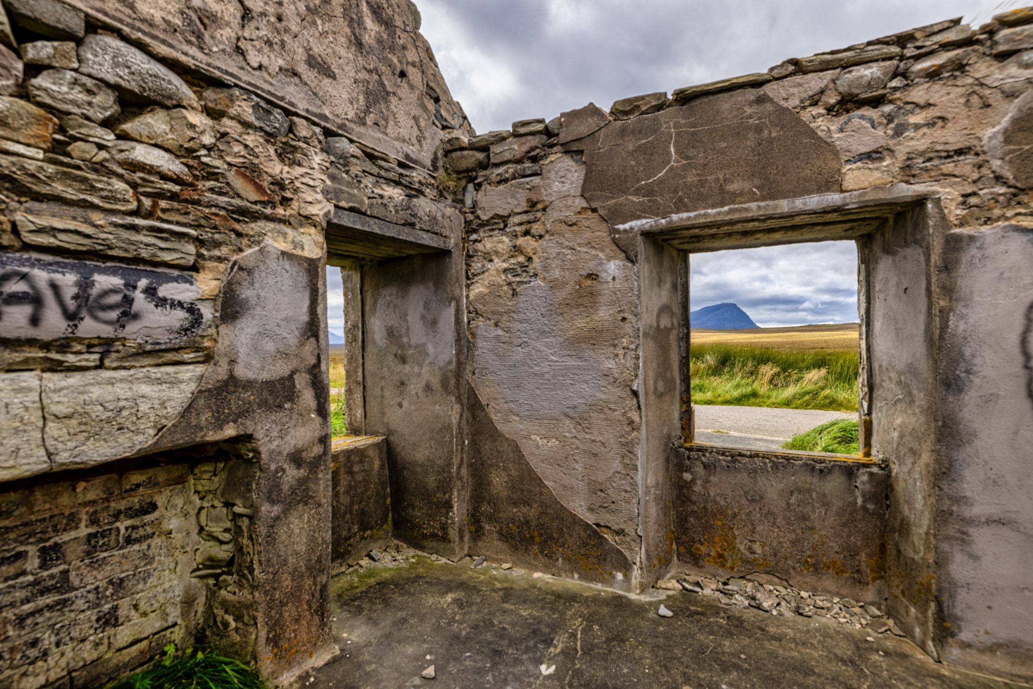 Inside The Mòine House, Lairg, Scotland, UK, United Kingdom