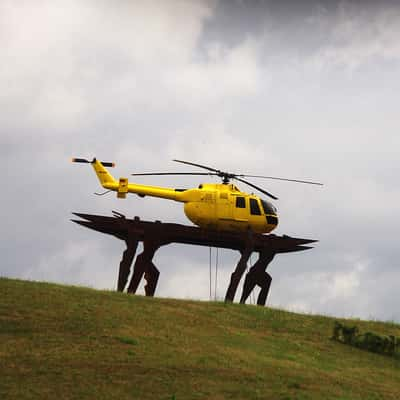 Kamener Kreuz, helicopter sculpture, Germany