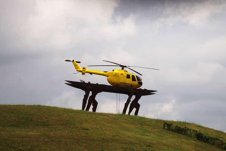 Kamener Kreuz, helicopter sculpture
