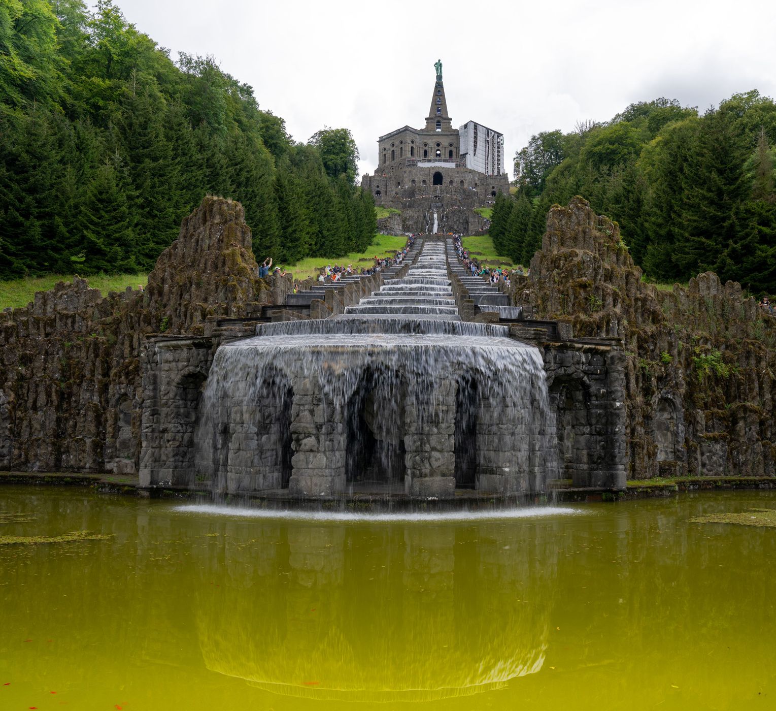 The Wasserspiele in BergparkWilhelmshöhe, Kassel, Germany