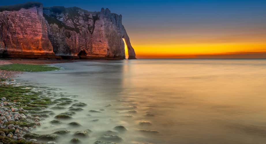 Porte d'Aval avec l'Aiguille à Étretat