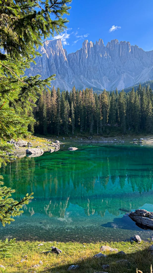 Lake Carezza, Dolomites, Italy