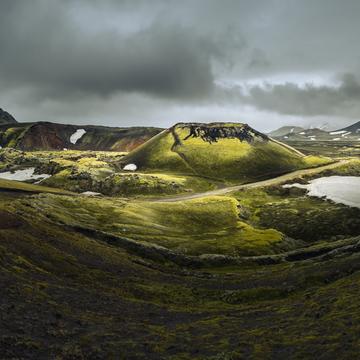 Stútur crater and Highlands, Iceland
