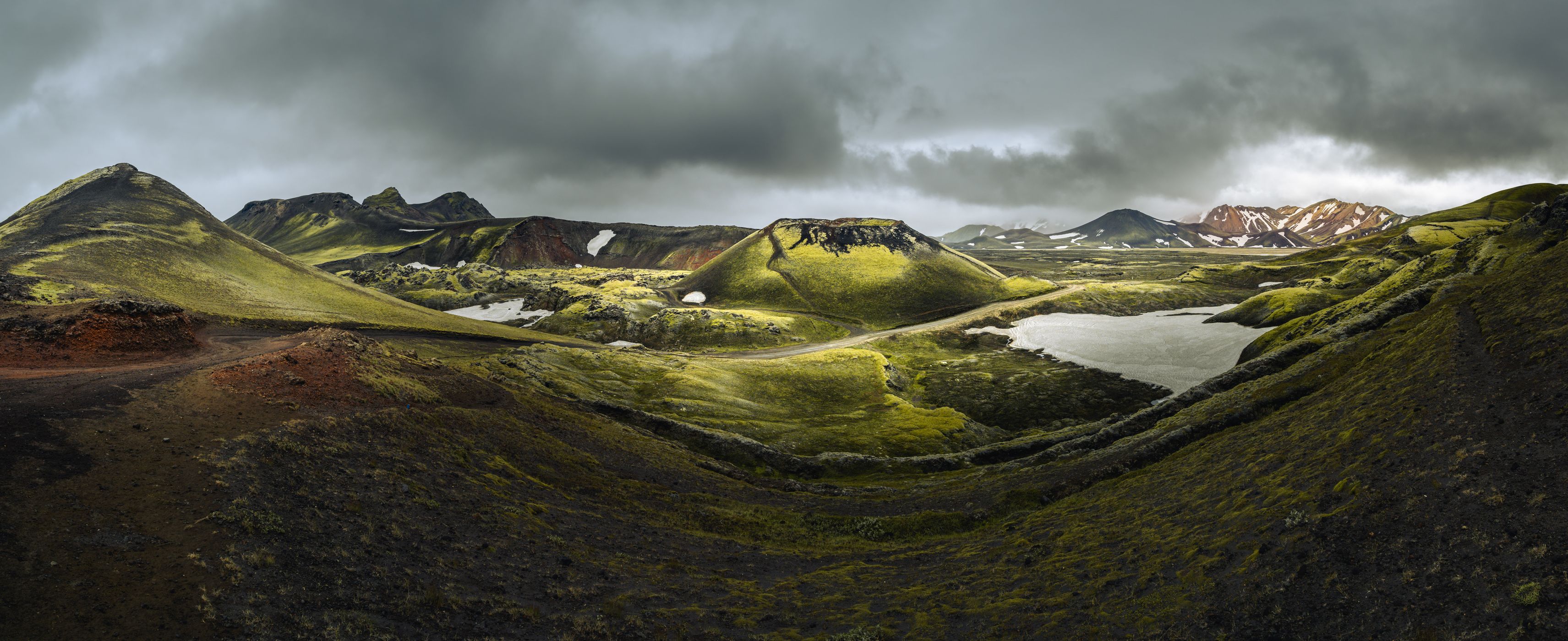 Stútur crater and Highlands, Iceland