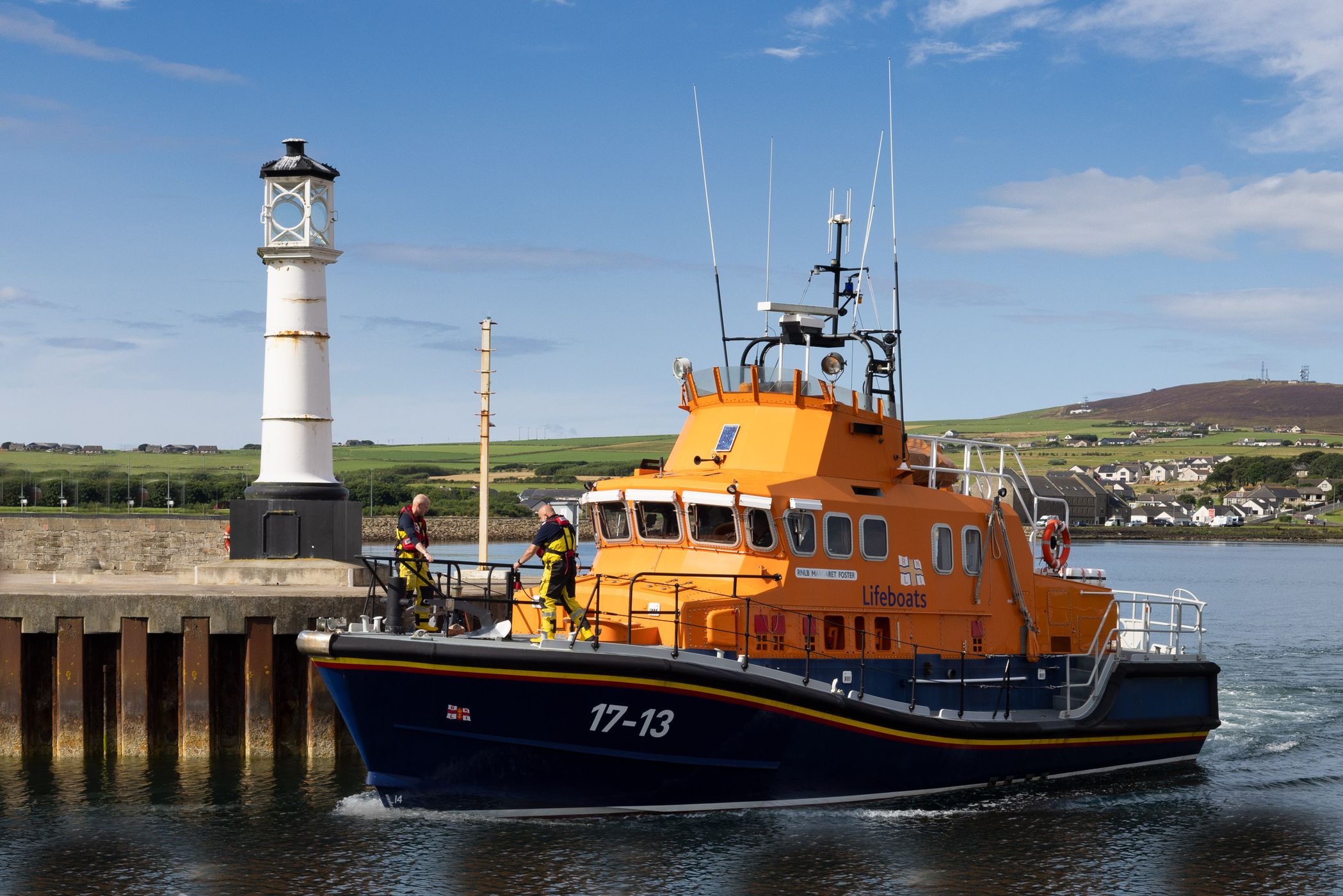 Lighthouse & Boat Kirkwall, Orkney Islands, Scotland, United Kingdom