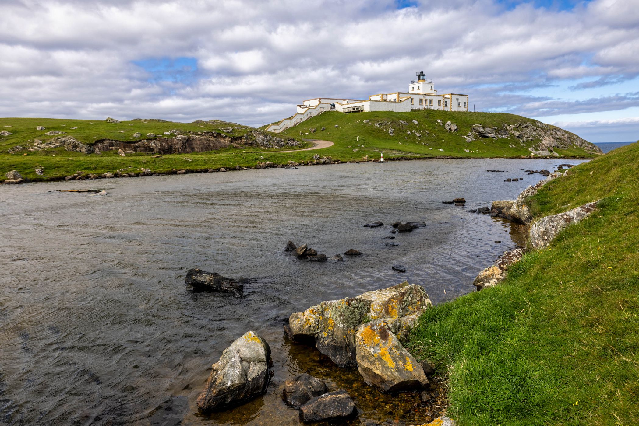 Lochan nam Faoileag, Strathy Point Lighthouse, Scotland, United Kingdom