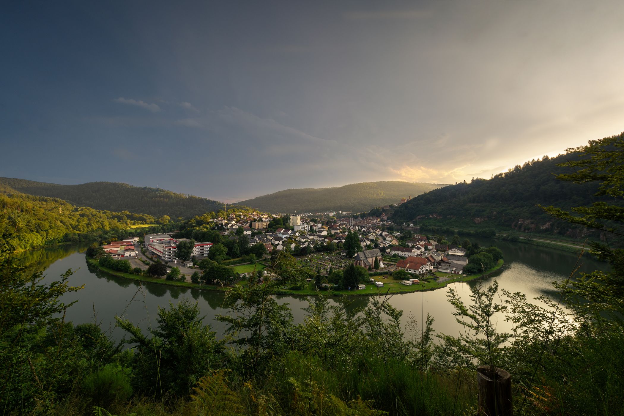 Neckarschleife Hirschhorn, Germany