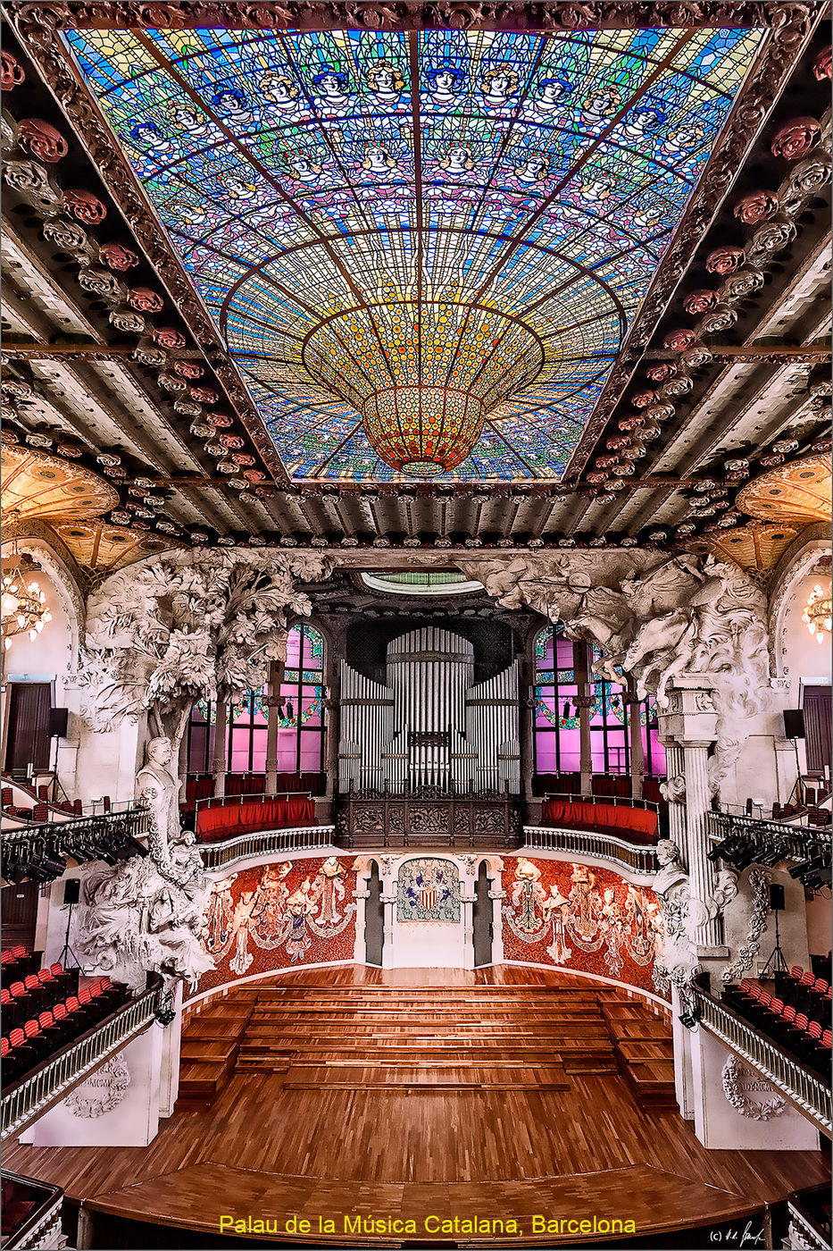 Palau de la Musica Catalana, Barcelona, Spain