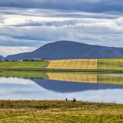 River near Ring of Brodgar, Orkney Islands, Scotland, UK, United Kingdom