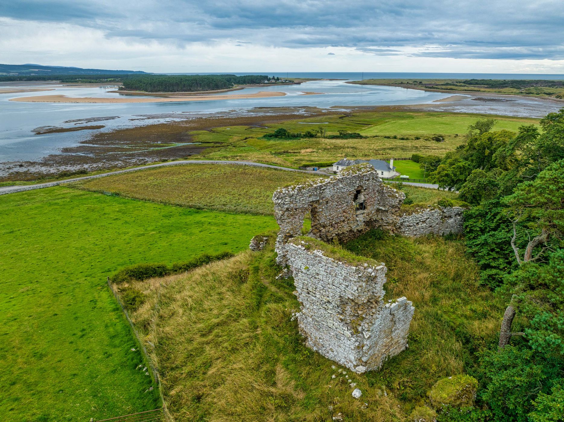 Ruin Keep, Skelbo Castle, Dornoch, Scotland, UK, United Kingdom