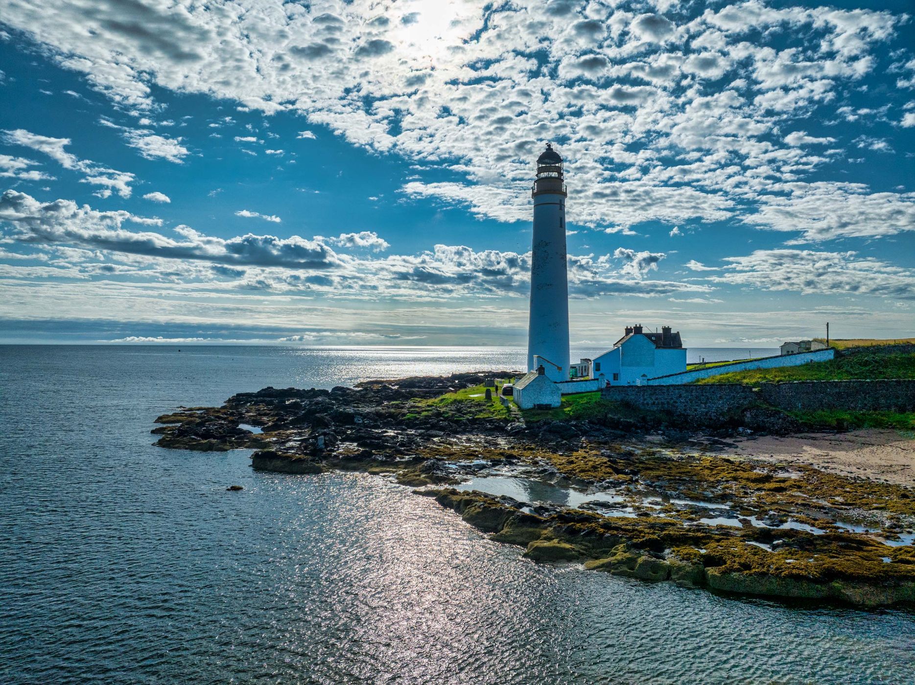 Scurdie Ness Lighthouse, Scotland, UK, United Kingdom