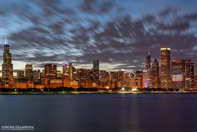 Skyline of Chicago from Adler Planetarium