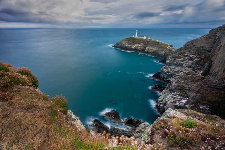 South Stack Lighthouse from Elin's Tower, Wales