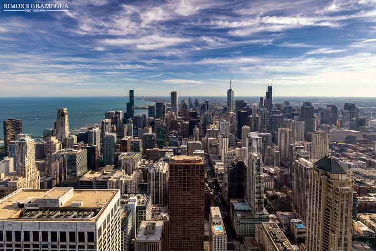 Southern view from John Hancock Center, Chicago
