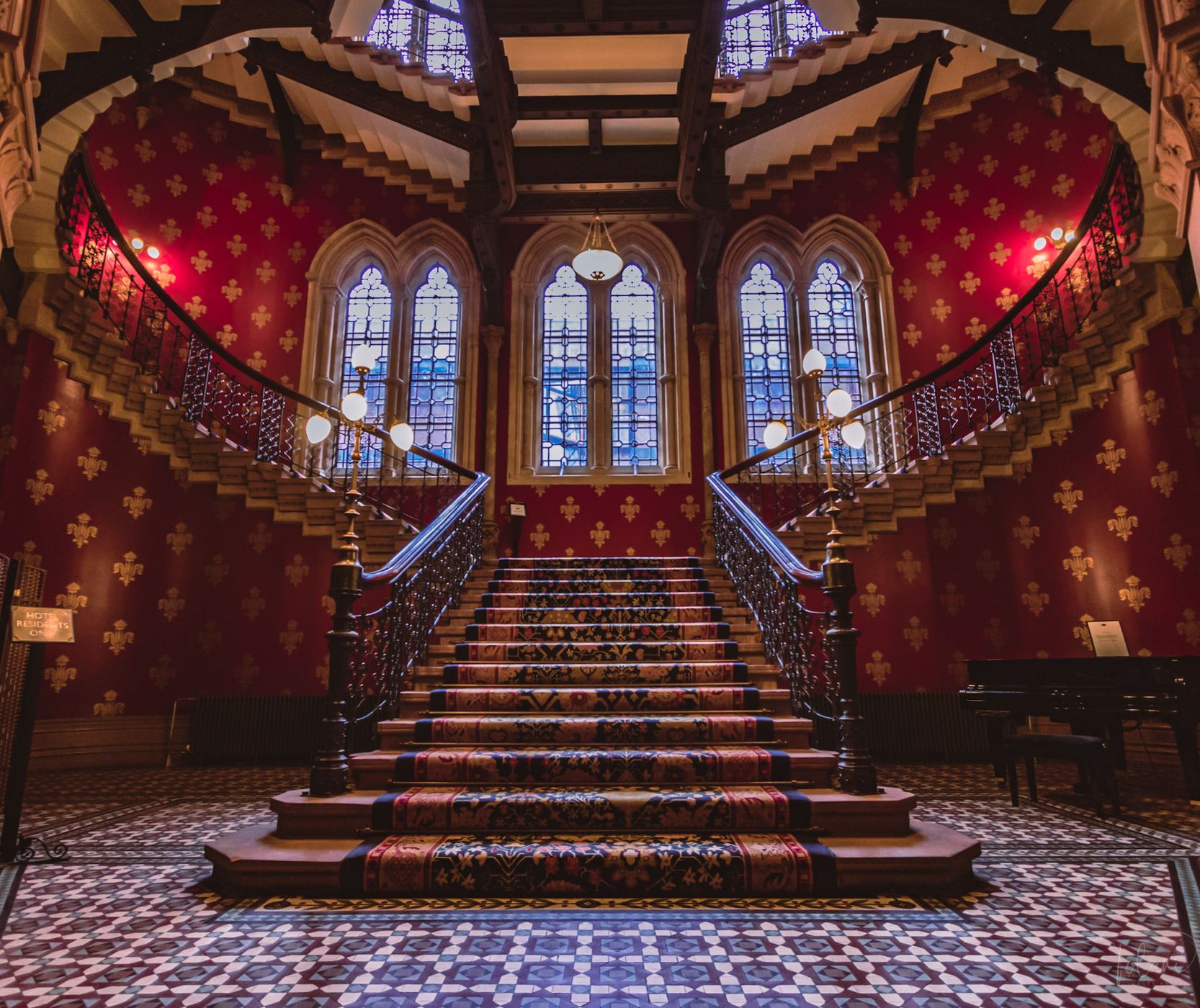 Stair at the St. Pancras Renaissance Hotel, London, United Kingdom